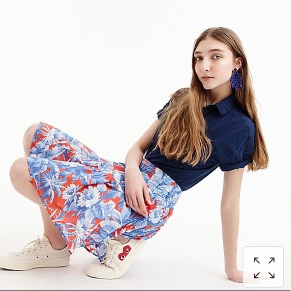 J. Crew Tiered mini skirt in Ratti®Rio floral - Picture 5 of 7